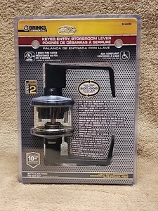 BRINKS Commercial Keyed Door Entry Storeroom Lever Matte Black. (Keyed Alike) - Picture 1 of 8