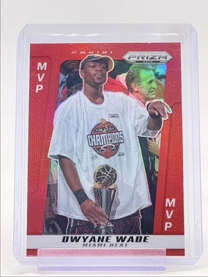 DWYANE WADE 2024-25 PANINI PRIZM DECA BASKETBALL MVP RED HEAT /199 Q5965 - image 1 of 2