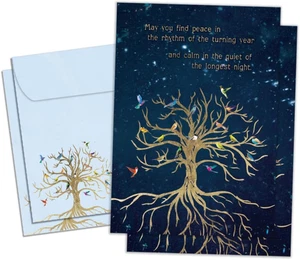 - Tarjetas de felicitación del solsticio de invierno - Diseños artísticos - 2 tarjetas + envelo a juego... - Imagen 1 de 6