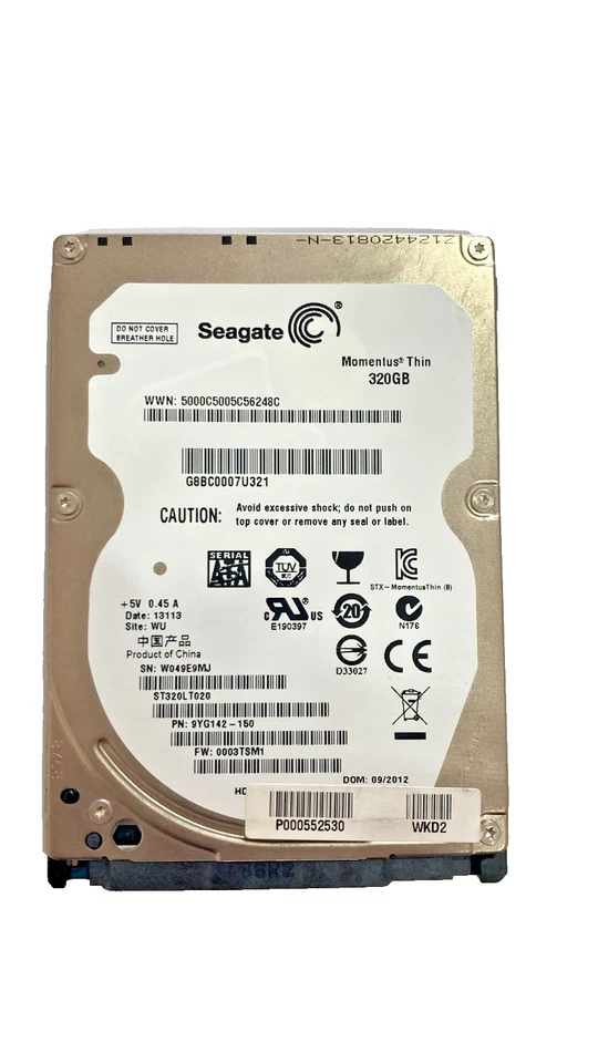 HARD DISK 320GB SEAGATE SATA 2.5''  ST320LT020 INTERNO NOTEBOOK LAPTOP PC DISCO - Immagine 1 di 1