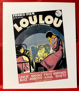 Pandora's Box Louise Brooks Movie/Film Poster Art PICTURE / PRINT 4.5" x 4" Mini - Picture 1 of 3