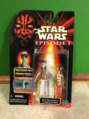 Hasbro Star Wars Episode 1 NIB Figure - Commtech Ody Mandrell with Otoga 222 - Image 1 of 4