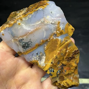 Ágata a lunares 10 oz. Madras Oregon Lapidaria Áspera para Cabbing #50 - Imagen 1 de 10