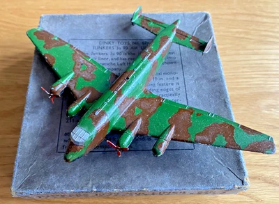 Vintage Dinky Toys 62n Junkers Ju 90 Luft Hansa Airliner Pre-War Boxed - Image 1 of 4