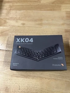 Schwarze ProtoArc XK04 faltbare Bluetooth Tastatur (getestet) - Bild 1 von 4