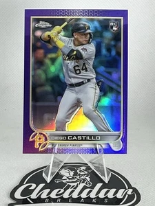 2022 Topps Chrome Update #US85 Diego Castillo Purple Refractor - Bild 1 von 2