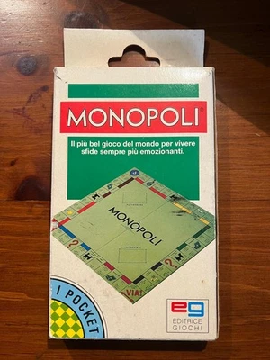 MONOPOLI POCKET Vintage Anni '80 / '90 - EDIZIONE TASCABILE Editrice Giochi - RA - Immagine 1 di 4