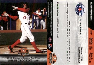 Garin Cecchini 2013 Grandstand Carolina League All-Star Game RC *AutographDen* - Picture 1 of 1
