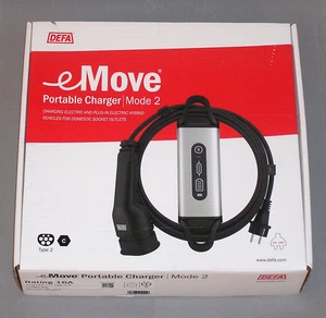 DEFA eMove Portable Charger Mode 2 - 16A  Ladegerät 502001 Elektrofahrzeug CEE7 - Bild 1 von 3