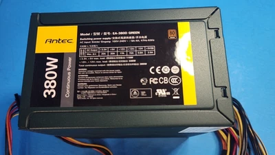 Antec Earthwatts 380w 24-Pin ATX 8-Pin EPS 5xSATA 6Pin PCIe Desktop Power Supply - Image 1 of 4