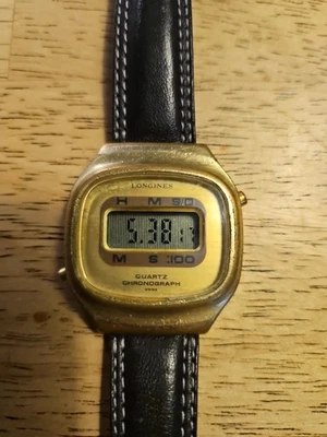rare vintage longines lcd chronograph swiss made watch with ETA 942711  - Image 1 of 4
