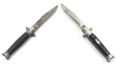 Vintage Pair Colonial USA Miniature Fixed Blade Bowie Knife Daggers 1867-Q - Image 1 of 4