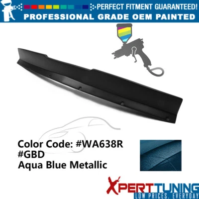 For 10-13 Chevrolet Camaro IKON Style #WA638R Aqua Blue Metallic Trunk Spoiler Foto 1 de 4