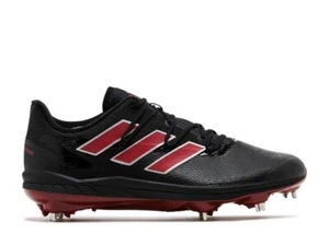 Adidas Adizero Afterburner 8 Core Black/Team Power Red baseball M15 H00976 | Nuove con etichette - Foto 1 di 9