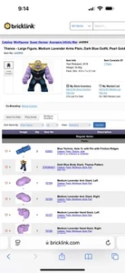 LEGO Marvel Thanos Grande Minifigure 2018 (sh0504) Marvel Supereroe Serie 76107 - Foto 1 di 4