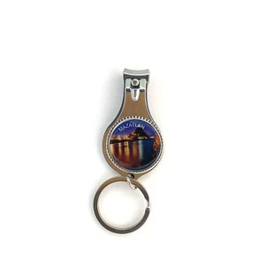 Mazatlan Nail Clippers Keychain Silver Vintage Travel Souvenir Unisex - Picture 1 of 3