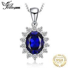 JewelryPalace Princess Diana Created Blue Sapphire 925 Sliver