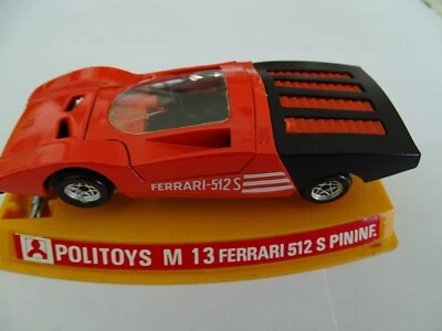 MODELLINO-POLITOYS-M-FERRARI 512 S PININFARINA-ITALY-1/43-METALLO-BOX ORIGINALE - Immagine 1 di 4
