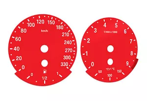 BMW E90, E92 M3 Red - Speedometer dials MPH Gauges - Picture 1 of 6