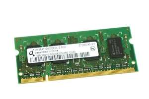 HYS64T128020EDL-2.5C2 GENUINE QIMONDA LAPTOP MEMORY 1GB DDR2 PC2-6400S (CA68) - Picture 1 of 2