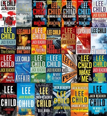 Complete Set Series- Lot 30 Jack Reacher Books by Lee Child In too deep Foto 1 de 4