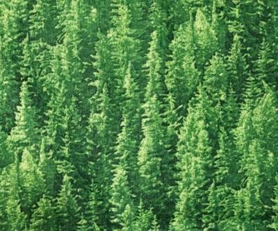 32"x 42" 100% cotton, Blank Quilting Corp, Green Trees - Image 1 of 3