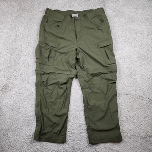 REi Co-op Sahara Pants Mens Size 40x30 Green Convertible Zip Off Hiking Outdoor - Picture 1 of 8