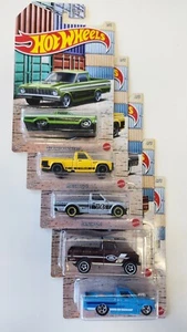 Juego de camionetas Hot Wheels 2021/5 Chevy, Land Rover, Datsun, Mazda, Ford Walmart EXCL - Imagen 1 de 12
