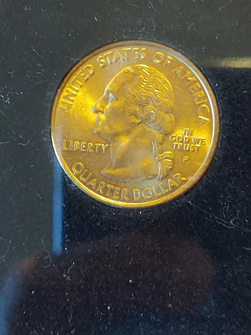 ERROR VERY RARE 2000 COMM. QUARTER New Hampshire gold Ed. Ungraded,Uncirculated Cover