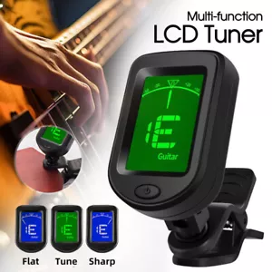 Tuner Guitar Violin Ukelele Bass Tuner Multifunction LCD Electronic Clip Digital - Picture 1 of 15