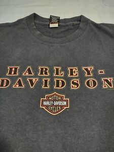Vintage Harley Davidson T-shirt 2000 Gray Size Medium San Juan Puerto Rico
