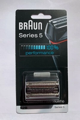BRAUN SERIES 5 52B barbeador elétrico cabeça de barbear cortador de folha cassete 52 B NOVO - Imagem 1 de 2