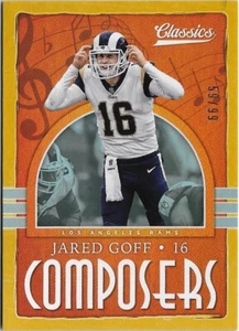 2018 Panini Classics Jared Goff Gold 59/99 Los Angeles Rams (B3) - Bild 1 von 1