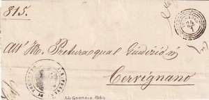 C15676-FRIULI, PIEGO DA TOLMEZZO ( 4 CERCHI) ANNULLO AUSTRIA 24/1, A CERVIGNANO - Picture 1 of 1