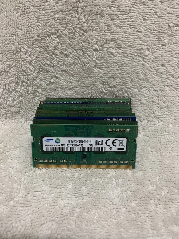 Lot of 10 4GB PC3L-12800s DDR3-1333MHz Samsung/Hynix/Kingston RAM - Image 1 of 1