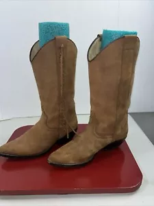 Guess by Georges Marciano Mujer Marrón Gamuza Botas Talla 6.5 Hechas en España Y2K Años 90 - Imagen 1 de 9
