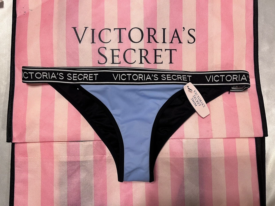 Victorias Secret Cheeky Swim Swimsuit Logo Band XS Bottoms - Image 1 of 1