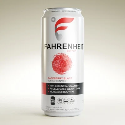 BEVERAGE IMPOSTER Fahrenheit Energy Drink Heat Shrink Wrap Sleeves(Qty 25) for Disguising a Can