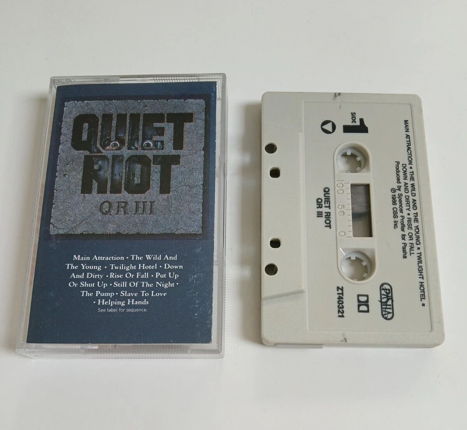 QUIET RIOT QR III CASSETTE TAPE CBS USA 1986 - Image 1 of 1