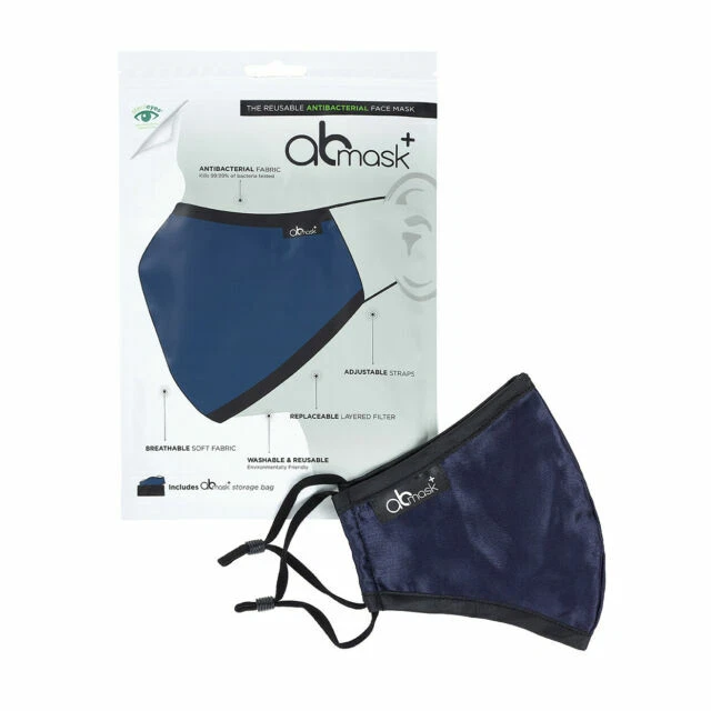 AB Mask Reusable Antibacterial Face Mask - Blue