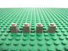 4X Lego Old Dk Gray Standard Brick 1 X 1 Stud Harry Potter Star Wars #3005 Rare