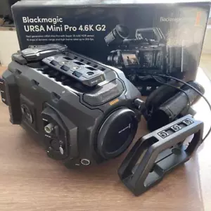 Blackmagic Design URSA Mini Pro 4.6K G2 Cine Camera w/Option Handle & Box Tested - Picture 1 of 15