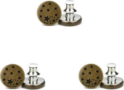 New Replacement Button Pins for Jeans - No Sew - Pack of 12 - Image 1 of 3