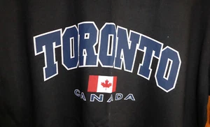 NEW TORONTO TSHIRT ~ Black Large ~ Ontario Made in Canada ~Cotton-Poly BRAND NEW - Picture 1 of 3
