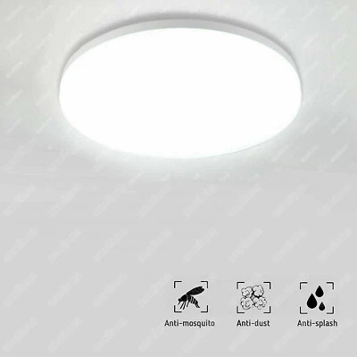 DEPMOG 50W LED Deckenleuchte Bad Badezimmer-Lampe flach IP44 Schlafzimmer Küche Flur