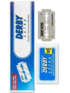 Derby Extra Double Edge Safety Razor Shaving Blades 200 ct - FAST Shipping - Picture 1 of 4
