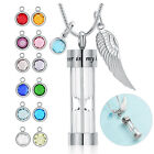 Glass Cremation Urn Necklace For Ashes Timeless Hourglass Ashes Memorial Pendant