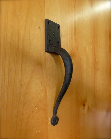 1 CRAFTSMAN STYLE 10" HEAVY DUTY RUSTIC GATE BARN DOOR HANDLE PULL CAST IRON Cover