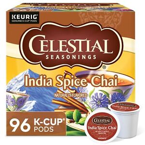 Lot 96 Celestial India Spice Chai Black Tea Kcup Pod Brew Mother Gift Free Ship