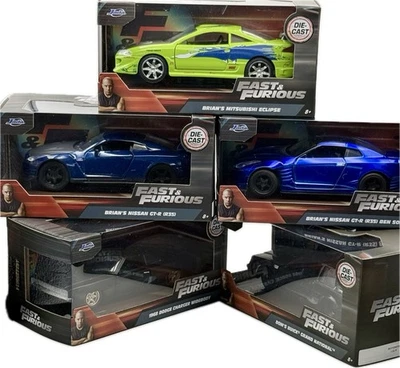 Lote Jada 1:32 Fast & Furious - Coches Brian & Dom (Juego de 5) Die-Cast Nuevo Foto 1 de 4